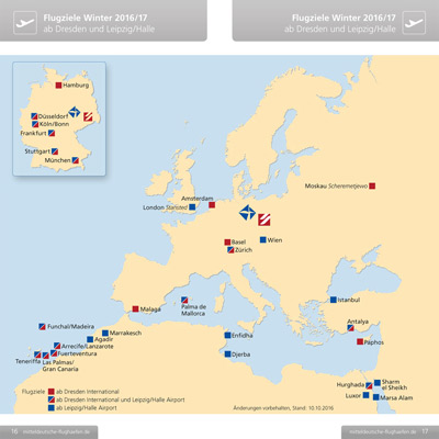Flugplan Flugzielkarte