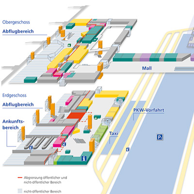 Übersichtsplan Terminal Ausschnitt