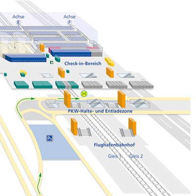 Übersichtsplan Terminal Ausschnitt