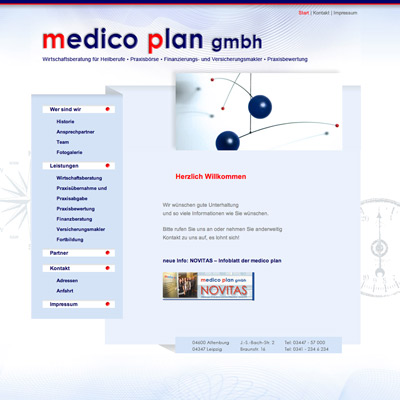 Screenshot Startseite